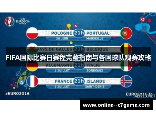 FIFA国际比赛日赛程完整指南与各国球队观赛攻略